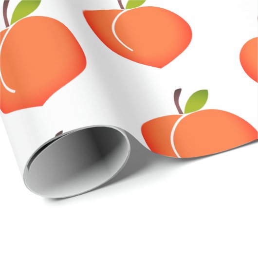 Peachy Peach Wrapping Paper Geschenkpapier (Rolleneckpunkt)
