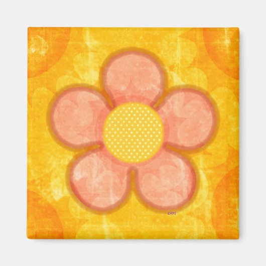 Peachy Petals Magnet (Vorne)