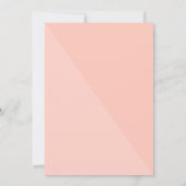 Peachy Pink | Bachelorette Weekend Italien Einladung (Rückseite)