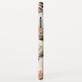 Peachy Pink Creamy Weiße Blume Blütenfarben Case-Mate iPhone Hülle (Hinten/Rechts)