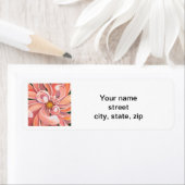 Peachy Pink Dahlia - Rücksendeadresse (Insitu)