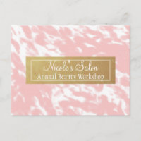 Peachy Pink & Imitate Goldener Chic Salon Event Po