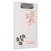 Peachy Pink Oregon Grape Flower Letterhead Klemmbrett (Rechts)