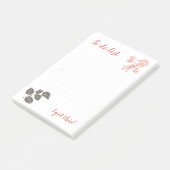 Peachy Pink Oregon Grape Flower Notepad Post-it Klebezettel (angewinkelt)