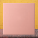 Peachy Pink Solid Color Fliese<br><div class="desc">Peachy Pink Solid Color</div>