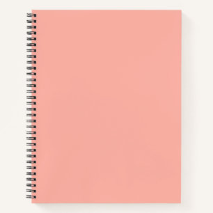 Peachy Pink Solid Color Notizblock