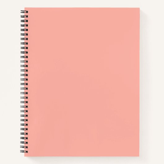 Peachy Pink Solid Color Notizblock (Vorderseite)