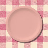Peachy Pink Solid Color Pappteller