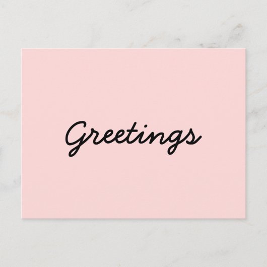 Peachy Pink Yoga Meditation Design Postkarte (Vorderseite)