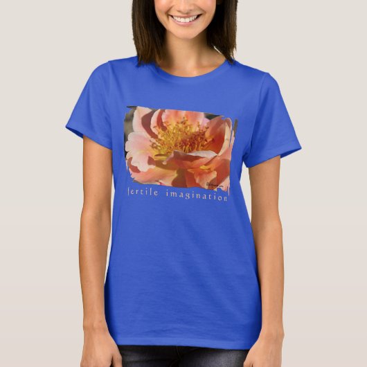 Peachy Rose Petals T - Shirt (Vorderseite)