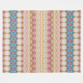 Peachy Rug Pattern Fleece Blanket (Vorderseite (Horizontal))