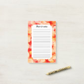 Peachy Spring Blossom Bloom Post-it Klebezettel (Auf Schreibtisch)