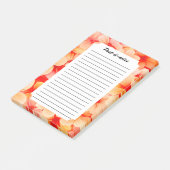 Peachy Spring Blossom Bloom Post-it Klebezettel (angewinkelt)