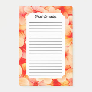 Peachy Spring Blossom Bloom Post-it Klebezettel