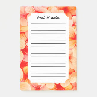 Peachy Spring Blossom Bloom Post-it Klebezettel