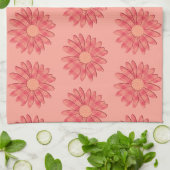 Peachy Spring Geschirrtuch (Gefaltet)