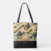Peachy und Black Color Splash Tasche (Rückseite)