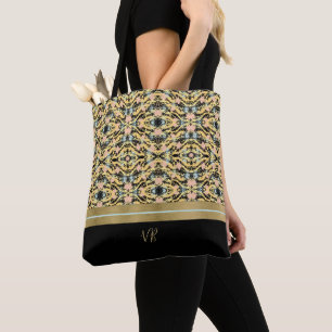 Peachy und Black Color Splash Tasche