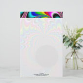 Peackock A Delic - Fraktal Art Briefpapier (Stehend Vorderseite)