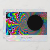Peackock A Delic - Fraktal Art Einladung (Vorne/Hinten)