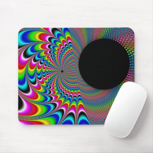Peackock A Delic - Fraktal Art Mousepad (Mit Mouse)