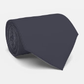 Peacoat Gray Neck Tie Krawatte (Gerollt)