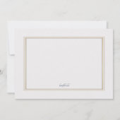 Peacock 16 . Geburtstag Birthday Party Einladung (Rückseite)