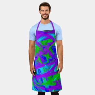 Peacock Abstrakte Wasserfarben Schürze