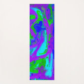 Peacock Abstrakte Wasserfarben Yogamatte (Vorderseite)