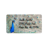 Peacock Address Labels Adressaufkleber (Vorne)