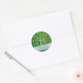 Peacock Address Labels Runder Aufkleber (Umschlag)