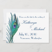 Peacock Ankündigung Datum freihalten (Vorderseite)