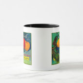 Peacock Apple Crate LabelWatsonville, CA Tasse (Zentrum)