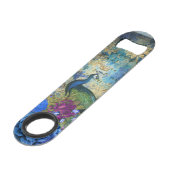 Peacock Aquamarin Speed Flaschenöffner (Rückseite Schrägansicht)