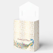 Peacock Arabian Muster indische Gastgeschenk Hochz Geschenkschachtel (Geöffnet)