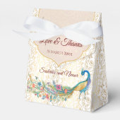 Peacock Arabian Muster indische Gastgeschenk Hochz Geschenkschachtel (Vorderseite)