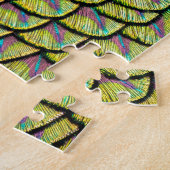 Peacock Art Deco Feathers Puzzle (Seite)