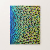 Peacock Art Deco Feathers Puzzle (Vertikal)