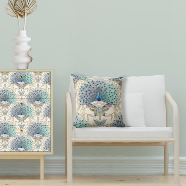 Peacock Art Deco New Orleans Club Kissen (Von Creator hochgeladen)