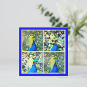 Peacock Art Magnetkarte (Stehend Vorderseite)
