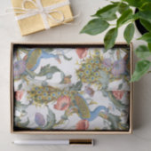 Peacock Art Nouveau Floral Pattern Seidenpapier (Geschenk)