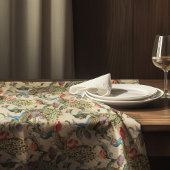 Peacock Art Nouveau Floral Pattern Tischdecke