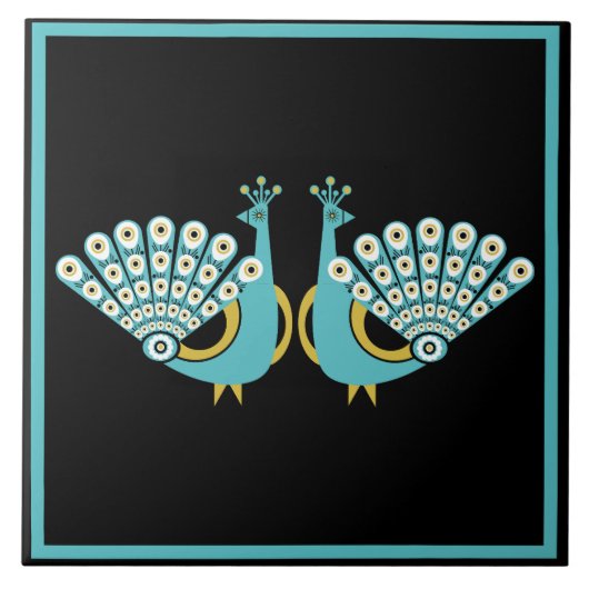 Peacock Art Zuhause Zubehör Fliese (Vorderseite)