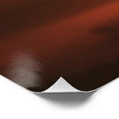 Peacock at Sunrise Poster (Ecke)