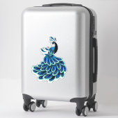 Peacock Aufkleber (Koffer)