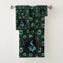 Peacock Badhandtuch Set