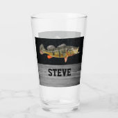 Peacock Bass Fischen Bier Angler Fischer Männer Glas (Rückseite)