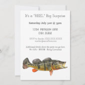 Peacock Bass Fishing Erwachsene Männer Geburtstag Einladung (Rückseite)