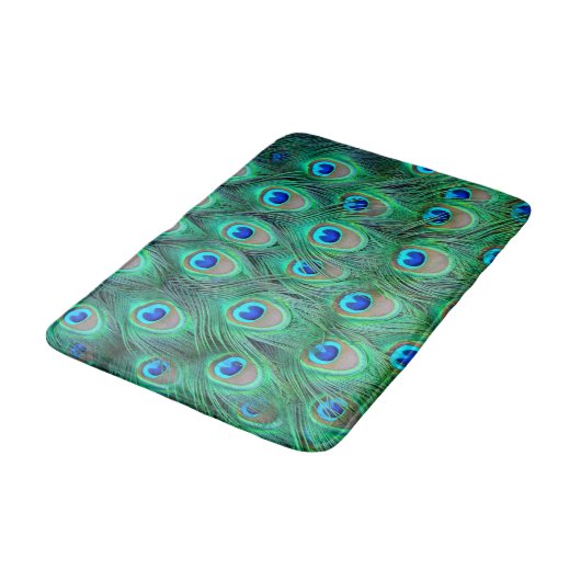 Peacock Bath Mats Badematte (Schrägansicht)