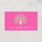 Peacock Beauty Fashion and Entertainment Visitenkarte (Vorderseite)